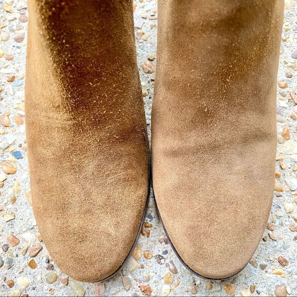 Frye Women’s Meghan Suede Chestnut Cutout Booties Ankle Boots Size 9 - Picture 3 of 9